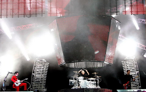 podiumspektakel van Muse