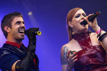 zanger Jake Shears en zangeres Ana Matronic