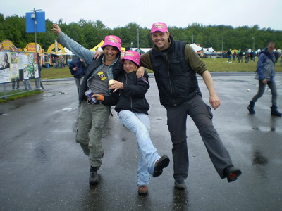 ondanks de regen toch vrolijk